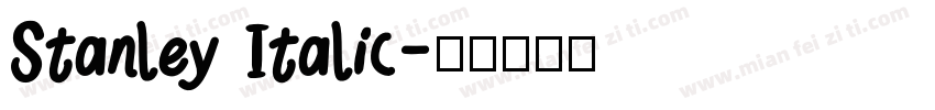Stanley Italic字体转换